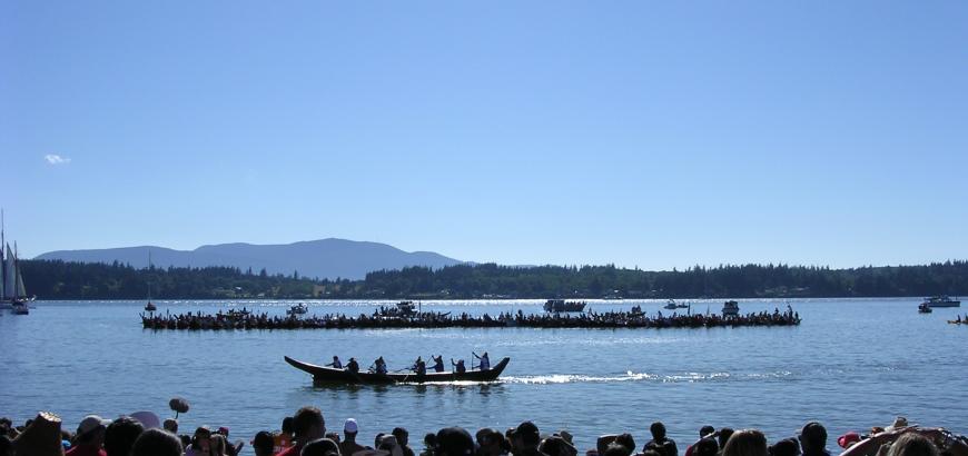 Canoes at Lummi