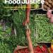 Book cover for Nurturing Food Justice, showing hands exchanging fresh green beans at a market surrounded by colorful vegetables, with the subtitle “Expansive and Intersectional Visions” and editors’ names at the bottom.